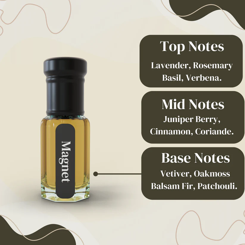 Magnet Attar Original by NEESENCE – Alcohol-Free Oud & Floral Perfume Oil